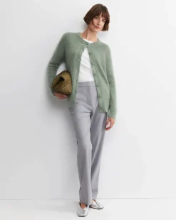 Sale Sportscraft Tatiana Mohair Long Cardigan in Sage
