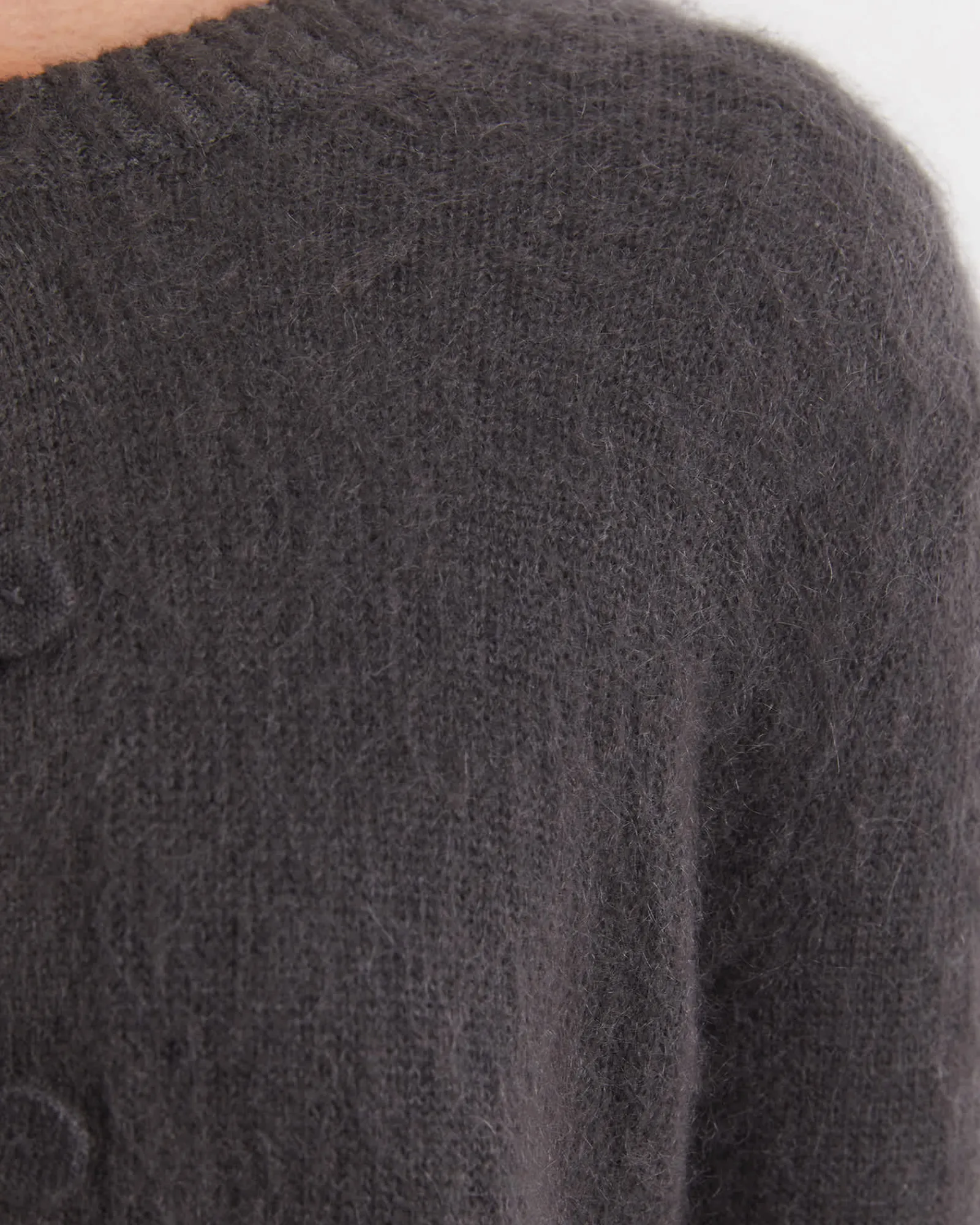 Outlet Sportscraft Tatiana Mohair Long Cardigan in Dark Charcoal DarkCharcoal