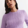 Best Sportscraft Tatiana Mohair Sparkle Sweater in Lilac