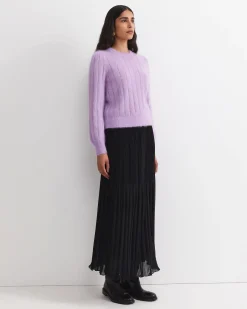 Best Sportscraft Tatiana Mohair Sparkle Sweater in Lilac