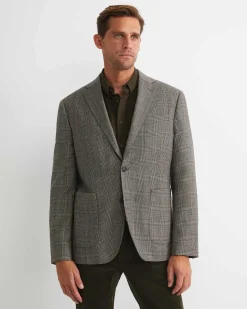 Fashion Sportscraft Tilbury Check Item Jacket in Brownnatural Brown/natural