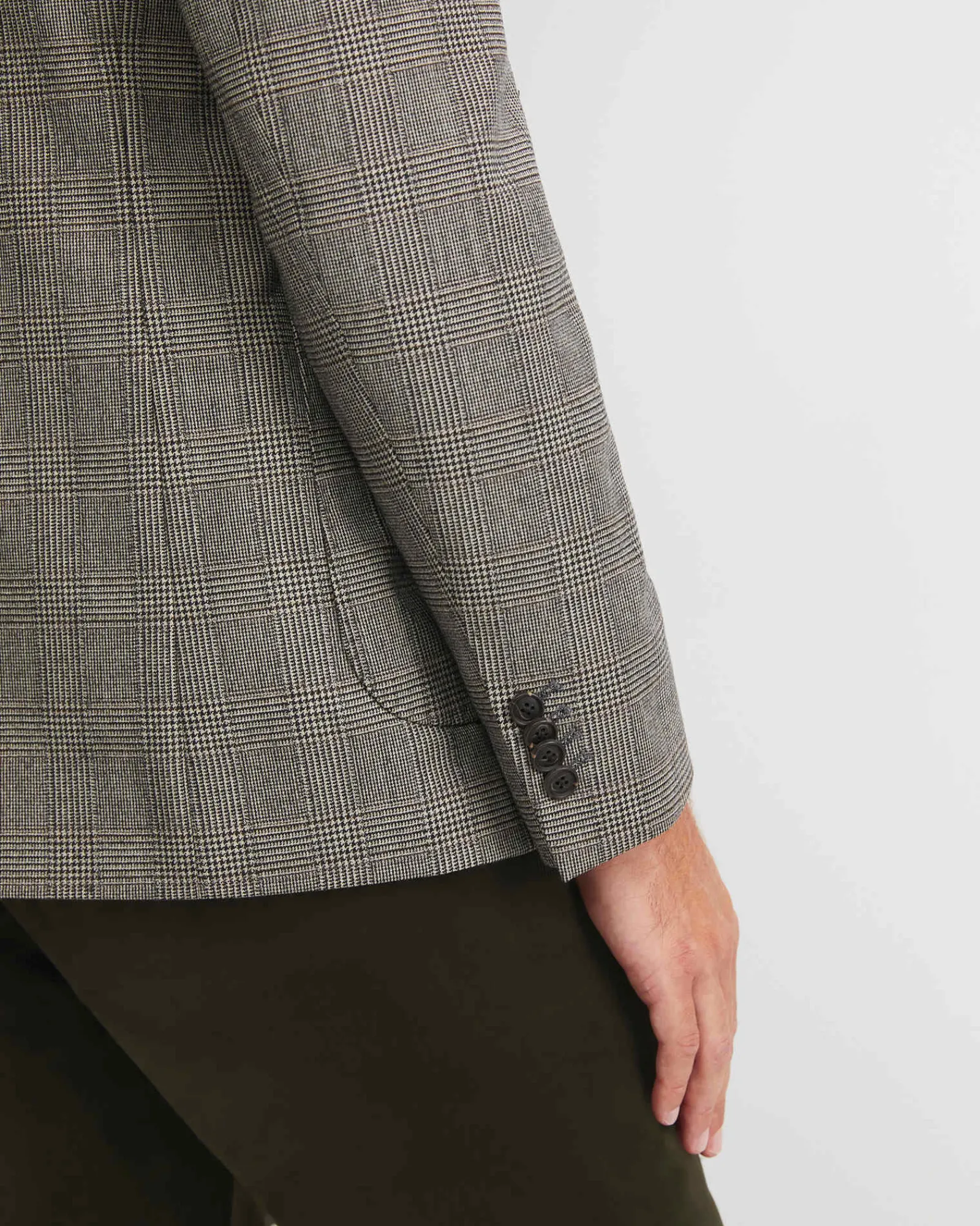 Fashion Sportscraft Tilbury Check Item Jacket in Brownnatural Brown/natural