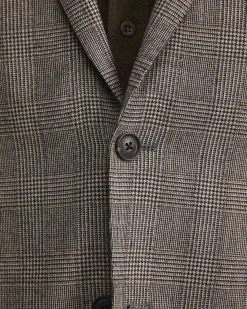 Fashion Sportscraft Tilbury Check Item Jacket in Brownnatural Brown/natural