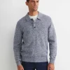 Best Sportscraft Todd Knit Polo in Blue Multi BlueMulti