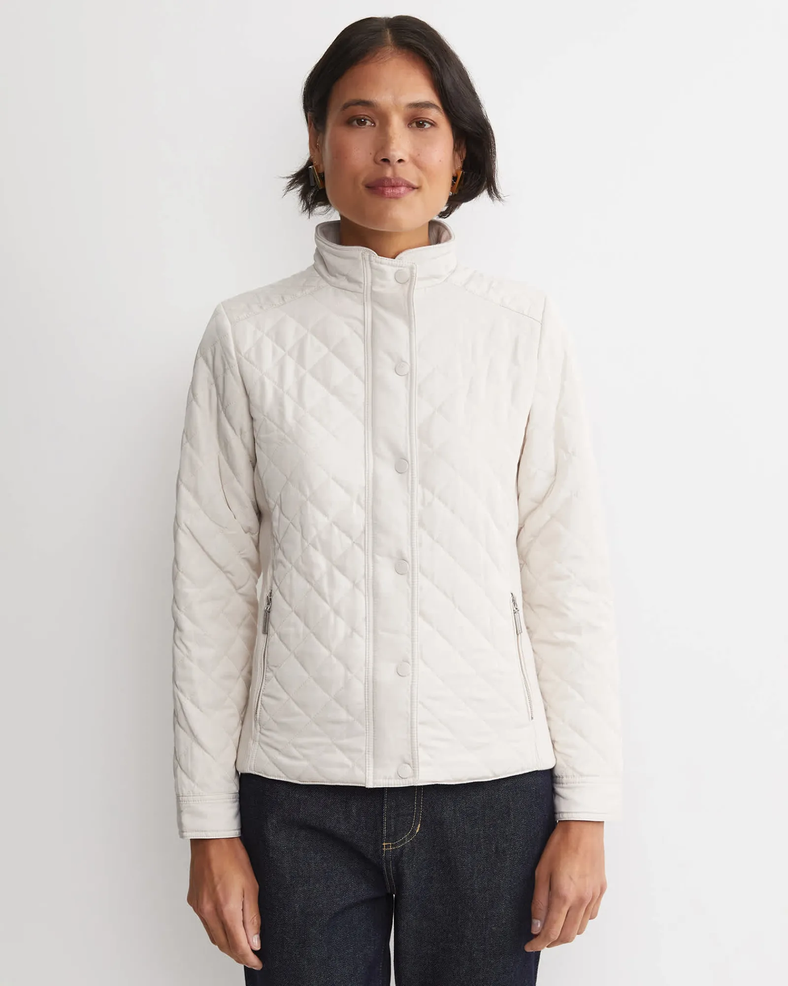 Online Sportscraft Vera Quilted Jacket in Chalk