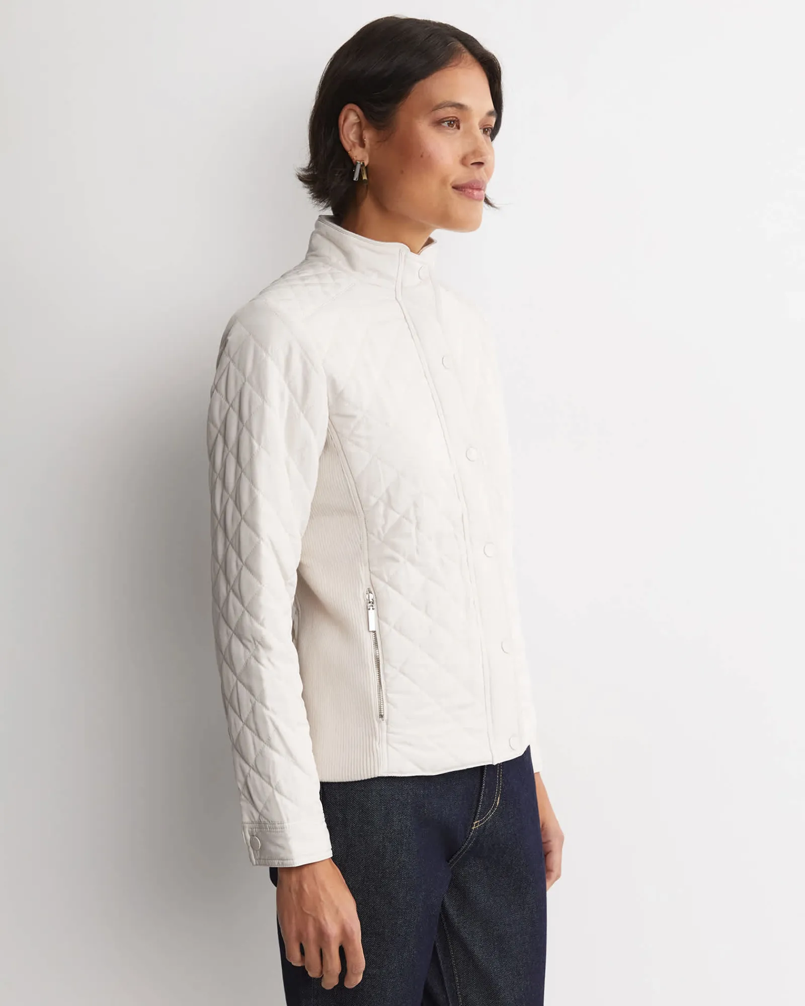 Online Sportscraft Vera Quilted Jacket in Chalk