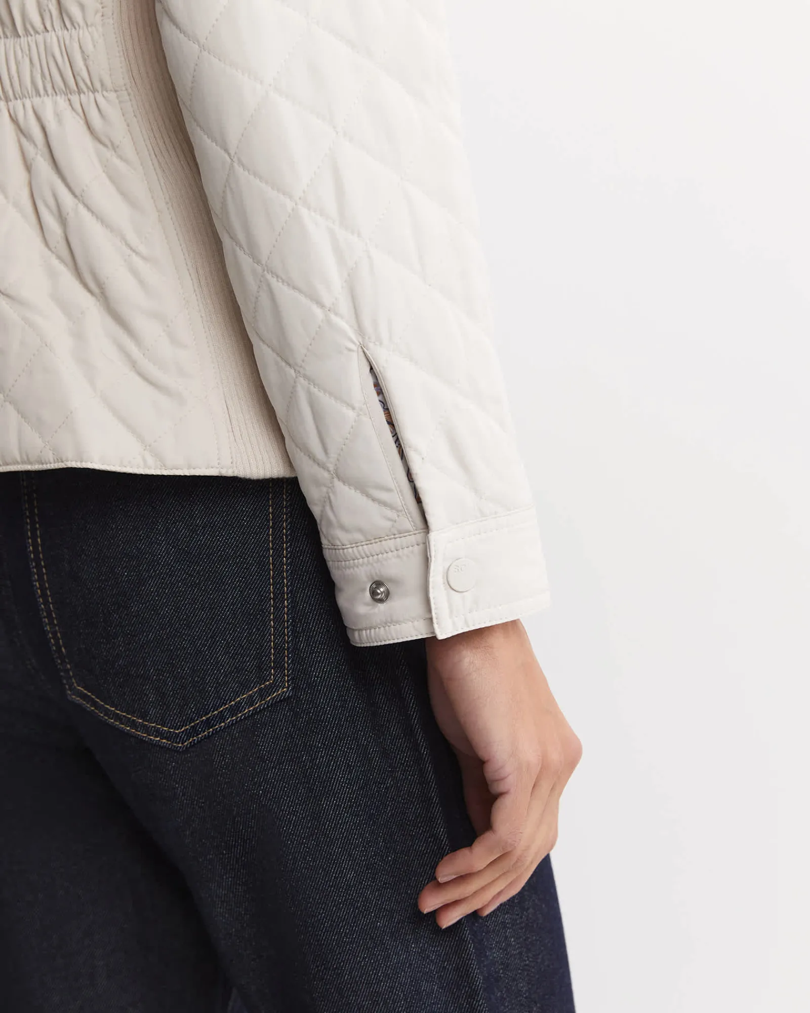 Online Sportscraft Vera Quilted Jacket in Chalk
