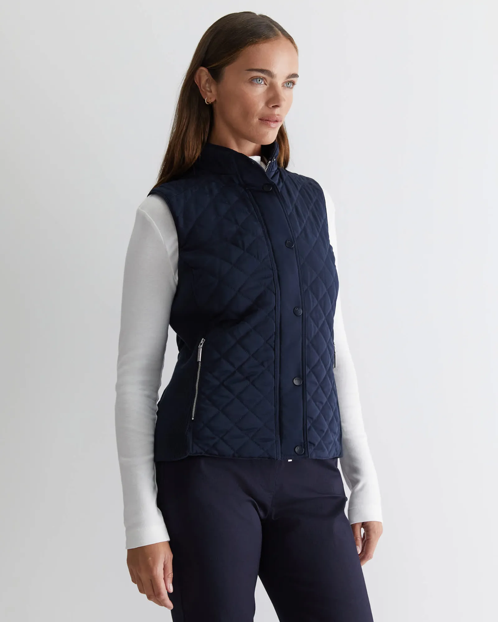Outlet Sportscraft Vera Quilted Vest in Navy