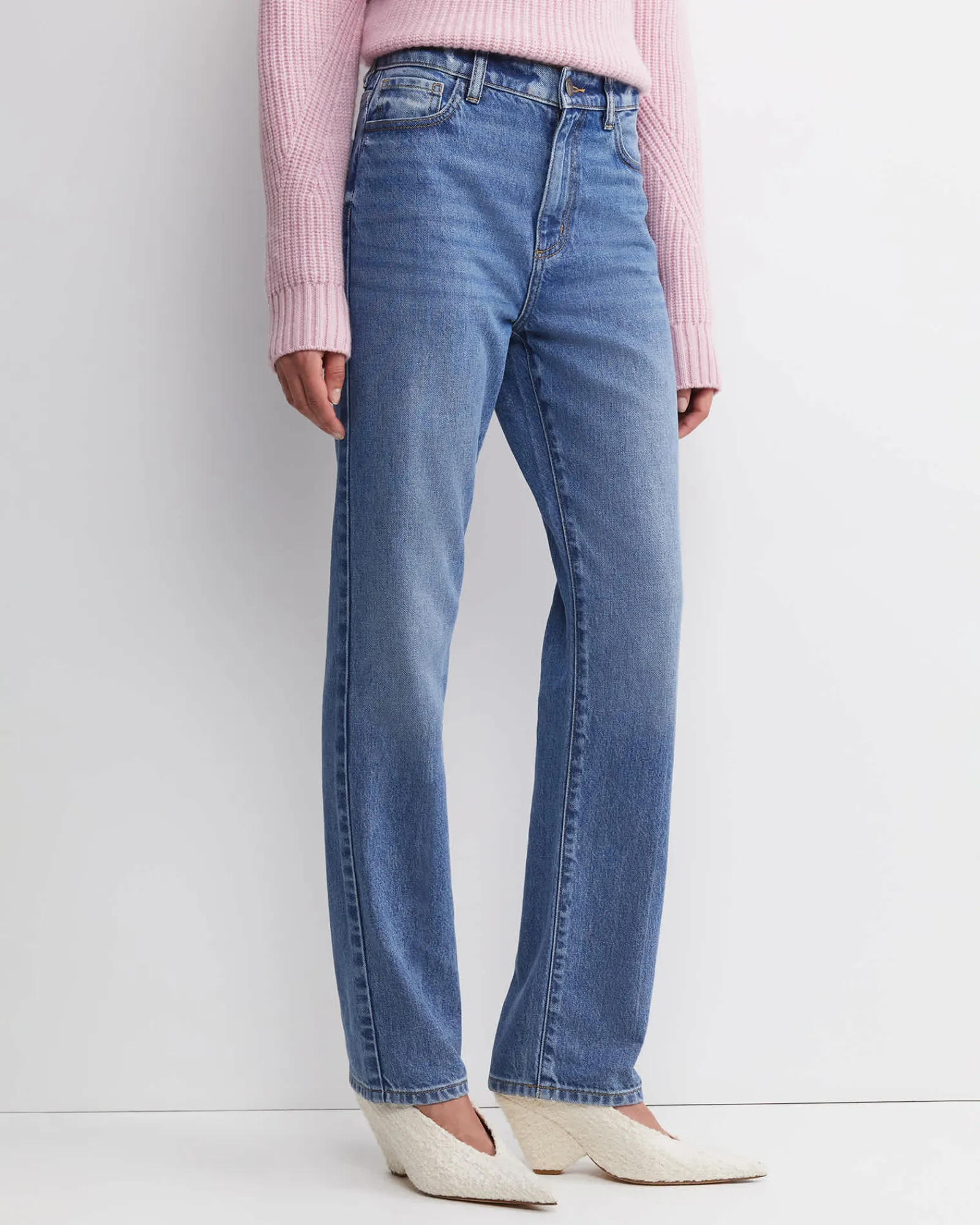 Discount Sportscraft Victoria Straight Leg Pant in Light Wash LightWash