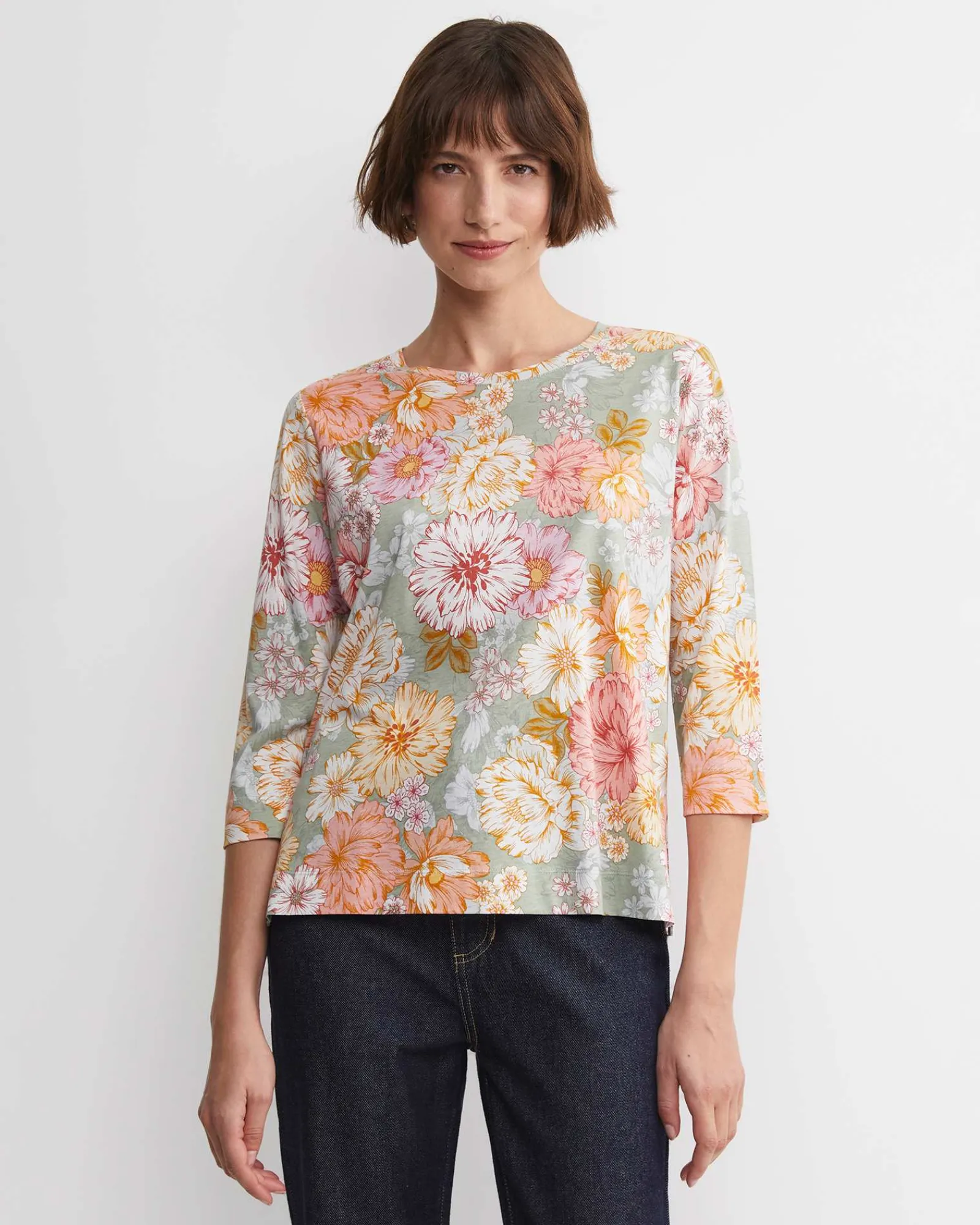 Sale Sportscraft Winter Sweet Mercerised Tee in Multi