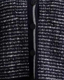 Fashion Sportscraft Wool Cotton Lady Jacket in Navywhite Navy/white