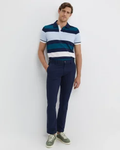 Clearance Sportscraft Yarra Polo in Blue Multi BlueMulti