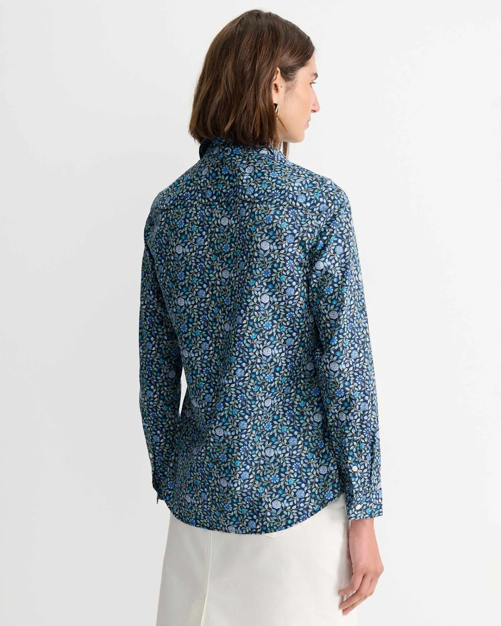 Sale Sportscraft Zara Liberty Long Sleeve Shirt in Navy Multi NavyMulti