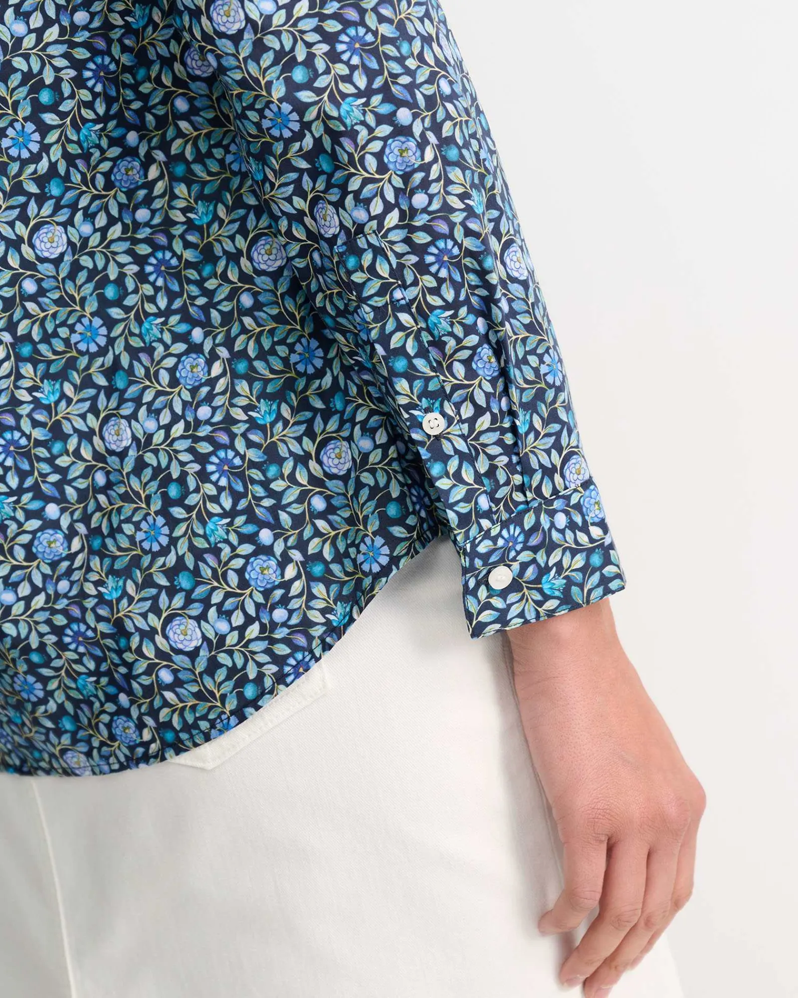Sale Sportscraft Zara Liberty Long Sleeve Shirt in Navy Multi NavyMulti